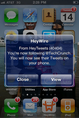 HeyWire Announces 'HeyTweets,' the First Free Text-to-Tweet Global Service