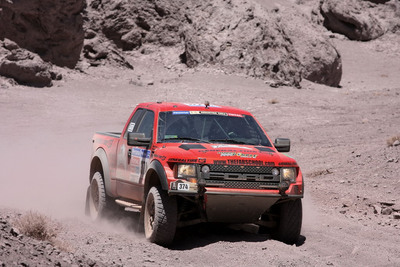 The Team USA FabSchool-General Tire Ford Raptor Leads Class After Stage 7 of the Dakar Rally