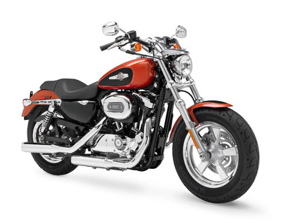 New Harley-Davidson® 1200 Custom Rolls Wide and Proud