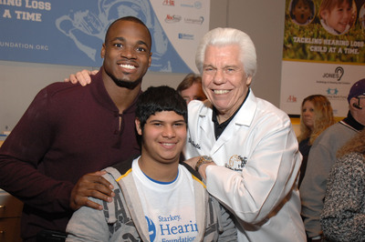 Football Stars and Jordin Sparks Bring Gift of Hearing to 200 Children During Starkey Hearing Foundation Super Bowl Mission