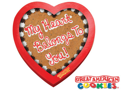 Great American Cookies® Invites Customers to Share a Great Love...of Cookie Cakes! This Valentine's Day