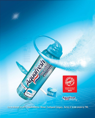 America Votes Aquafresh® iso-active® Toothpaste 2011 Product of the Year