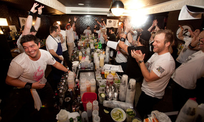 United States Bartenders' Guild and Sponsor 42BELOW Vodka Pin Guinness World Records® for Most Cocktails Made in an Hour
