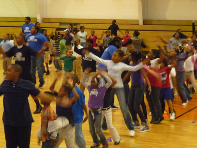 Kids at Herbert Hoover Boys and Girls Club Take on the Guinness World Record for Jumping Jacks