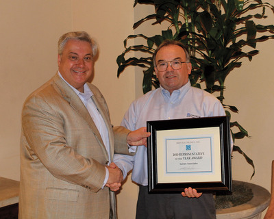 Roy Larsen of Larsen Associates Receives Aries Electronics' 2010 Rep of the Year Award