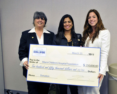 Dade Medical College Donates $250,000 To Miami Children's Hospital Foundation