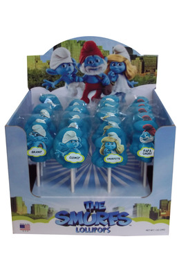 Columbia Pictures'/Sony Pictures Animation's 3D Film "The Smurfs" Comes to the Candy Shop as My Idolpops Lollipops