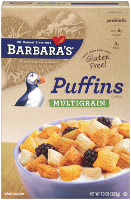 Barbara's Introduces New Gluten-Free Puffins Multigrain Cereal