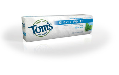 Tom's of Maine® Launches New Natural Simply White® Toothpaste with Sheryl Crow Concert Partnership
