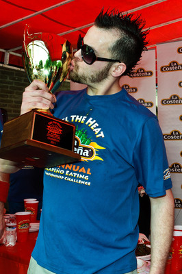 Pat "Deep Dish" Bertoletti Triumphs With Fourth Win at Fifth Annual La Costena Jalapeno Eating Championship Challenge