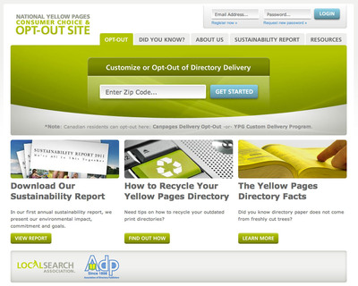 Residents Encouraged to Use www.YellowPagesOptOut.com to Manage Phone Book Delivery
