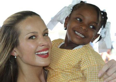 Petra Nemcova Celebrates the Completion of the Kindergarten at the Ecole Nouvelle Zoranje, the First Happy Hearts Fund School Building Completed in Haiti