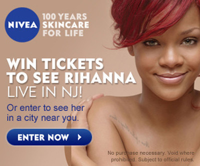 NIVEA Announces the "Rihanna Live" Sweepstakes