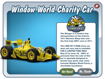 Window World and Cie Games Partner to Offer Limited Edition 'Stinger' Show Car in 'Car Town' Game on Facebook