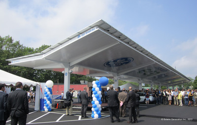 Solaire Generation Unveils Premium Solar Carport Structure at GE Campus