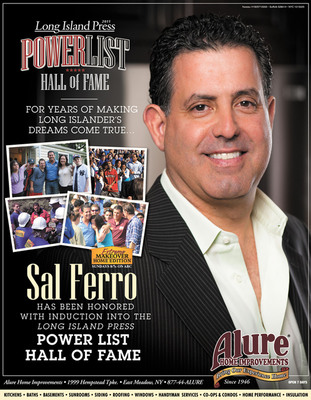 Alure Home Improvements President/CEO Sal Ferro Inducted into Long Island Press PowerList Hall of Fame for Most Influential Long Islanders