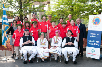 Special Olympics Illinois Athletes Receive Greektown Send-off as They Head to World Games ATHENS 2011
