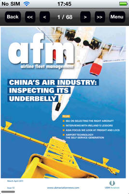 Airline Fleet Management (AFM) Magazine Now Available on the iPhone