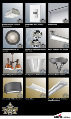 Cooper Lighting and Cooper Controls Products Honored for Design Excellence