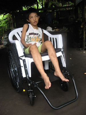Poor Disabled Children Receive Free Wheelchairs in Guatemala