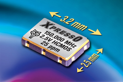Compact XpressO XO HCMOS Oscillators from Fox Electronics Now Available in 2.5-volts