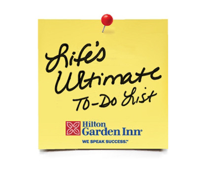 Hilton Garden Inn Launches 'Life's Ultimate To-Do List Contest'