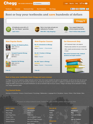 Chegg Redesigns Site Adding Fully Integrated Experience and e-textbooks From Major Publishers