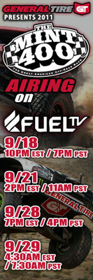 The 2011 General Tire SNORE Mint 400 Airs on Fuel TV in Sept. With a YouTube Teaser Release