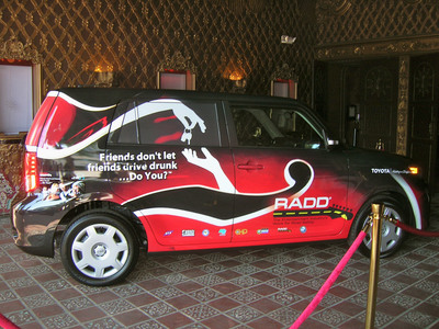 RADD, California Colleges Drive Home Designated Driver Message With Help From 2012 RADD Scion xB