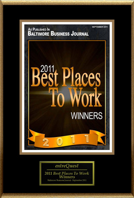 entreQuest Selected for "2011 Best Places To Work"