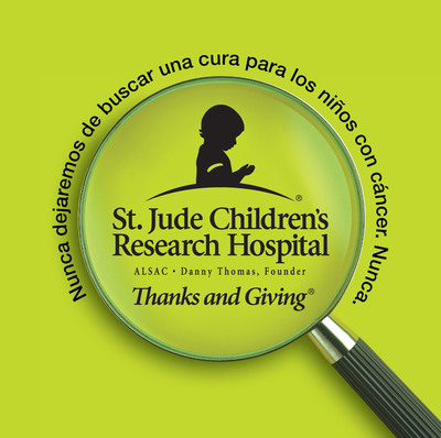 St. Jude Children's Research Hospital® Asks Shoppers to 'Give Thanks' and Give Back to Children Battling Cancer and Other Deadly Diseases