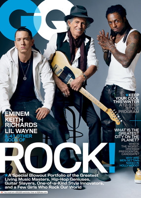 GQ's November Issue Celebrates Eminem, Keith Richards, Lil Wayne, and Forty-Three Other Music Gods in a Special Photo Portfolio