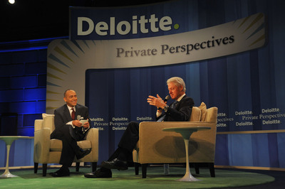 Deloitte Hosts President Bill Clinton at Middle Market Perspectives Event