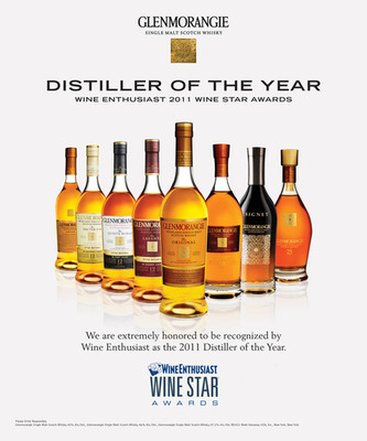 Glenmorangie Named 2011 Distiller of the Year by Wine Enthusiast Magazine