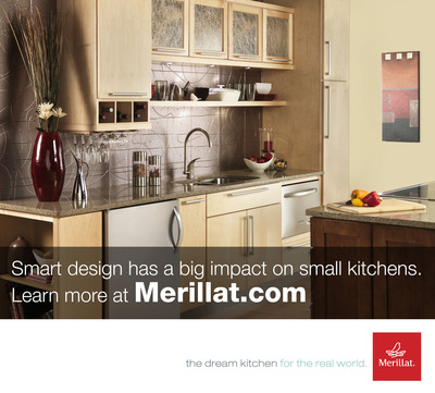 Merillat® Cabinetry Demonstrates Small Kitchen Functionality In New York City