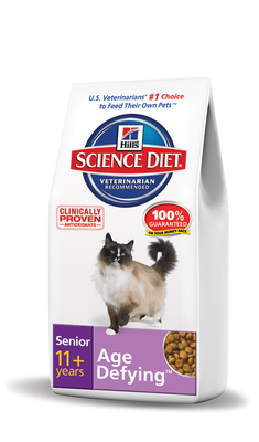 New Hill's® Science Diet® Senior 11+ Age Defying™ Cat Food Receives Top Rating From GoodGuide.com