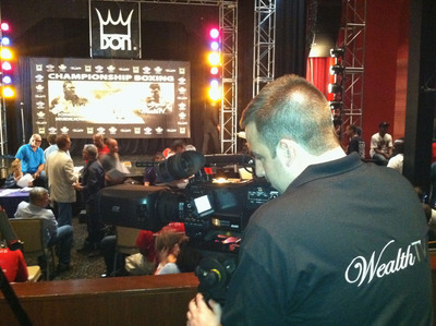 WealthTV Shoots November 5 'Viva Don King' World Championship Fight Card With Panasonic AG-3DA1 Full HD 3D Camcorders