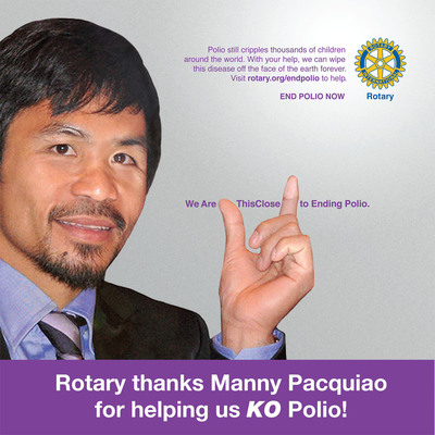 Manny Pacquiao Works To Knock Out Polio Once and for All