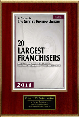 Fatburger North America, Inc. Selected For "20 Largest Franchisers"