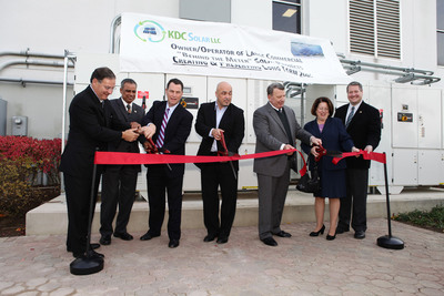 KDC Solar/United Stationers Supply Co. and The Sudler Companies "Cut the Ribbon" on 3.25 MW solar facility in Cranbury, New Jersey
