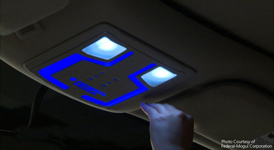 Federal-Mogul Develops Touch-Free Lighting for Vehicle Interiors