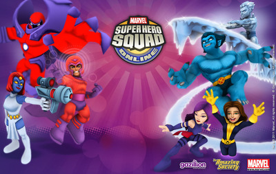 Join Professor Xavier's School for Gifted Youngsters in Super Hero Squad Online!