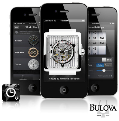 Bulova Unveils Another First, Introduces Alarm and World Time iPhone Application