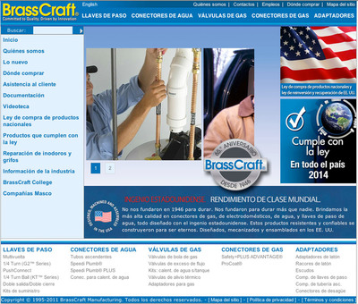 BrassCraft Manufacturing Company Expands Customer Engagement with New Spanish-Language Web Site
