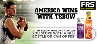 FRS® Healthy Performance™ Announces 'America Wins With Tebow' Promotion
