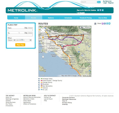 Creative Productions Develops New Robust Metrolink Website