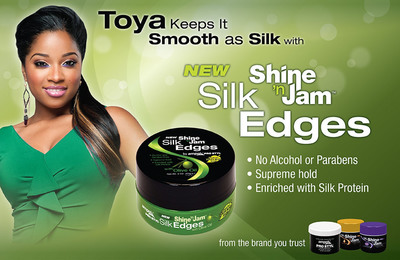 Ampro Industries Inc. Extends the Shine 'n Jam™  Line with Silk Edges featuring Toya Wright
