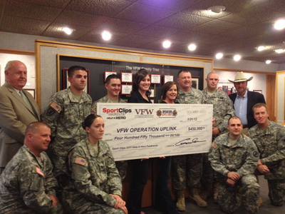 Sport Clips Haircuts Exceeds $1 Million in Donations to VFW's Operation Uplink™ Free Call Day Program