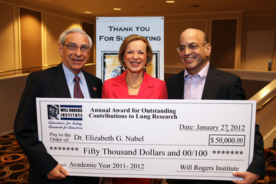 Will Rogers Institute Honors Dr. Elizabeth G. Nabel With Prestigious Award for Outstanding Lung Research