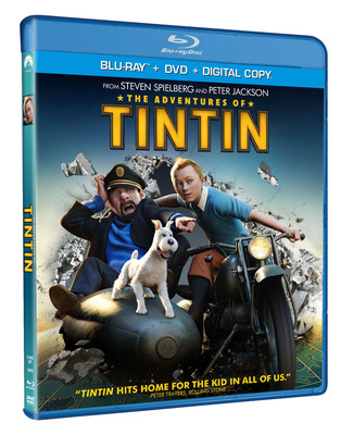 From Academy Award® Winners* Steven Spielberg and Peter Jackson - THE ADVENTURES OF TINTIN - Debuts on Blu-ray 3D™, Blu-ray™ and DVD March 13, 2012